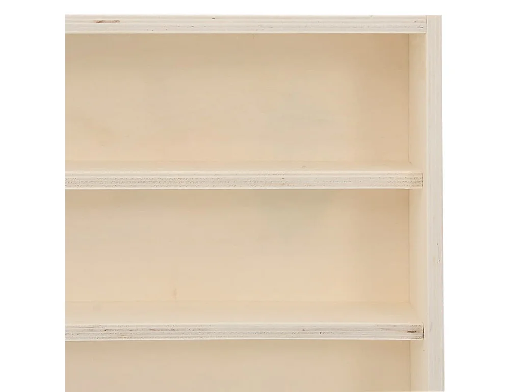 Sammlungsvitrine aus Holz mit 6 Regalen 100x8,5x55 cm