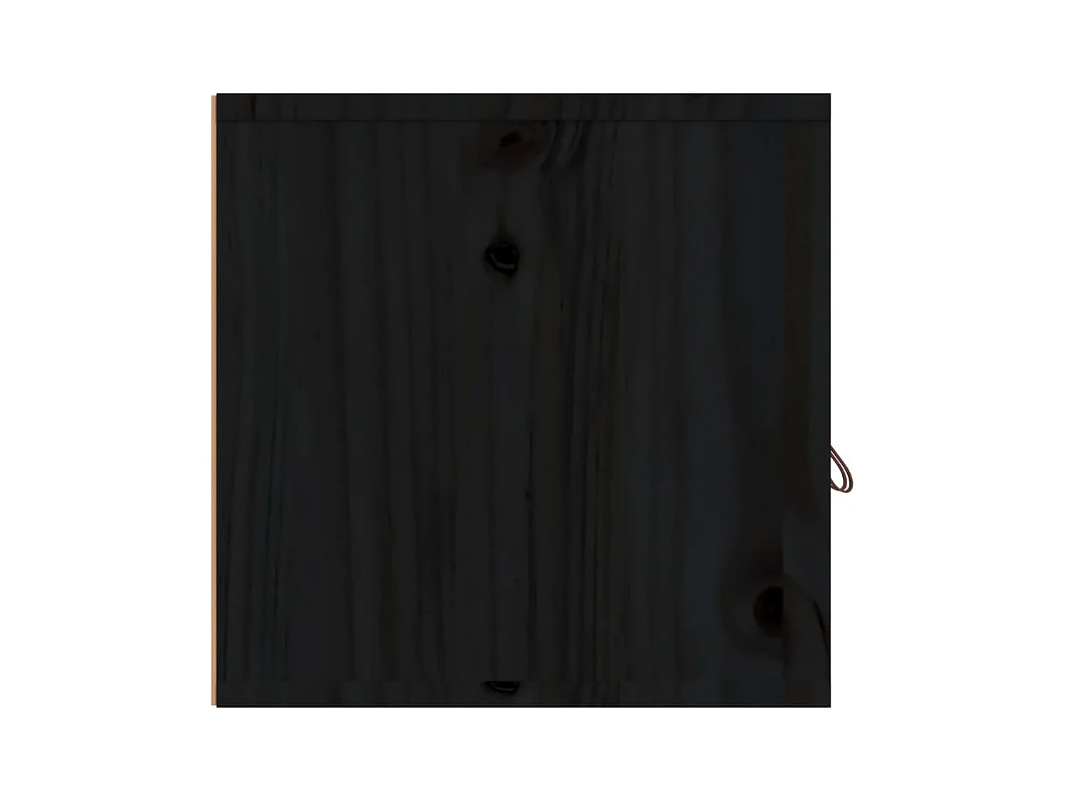 Armarios de pared 2 uds Negro 60x30x30 cm Madera maciza de pino