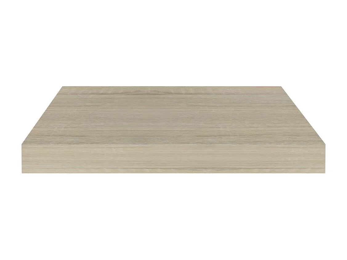 Estantes de pared flotantes 2 piezas roble 40x23x3,8 cm MDF