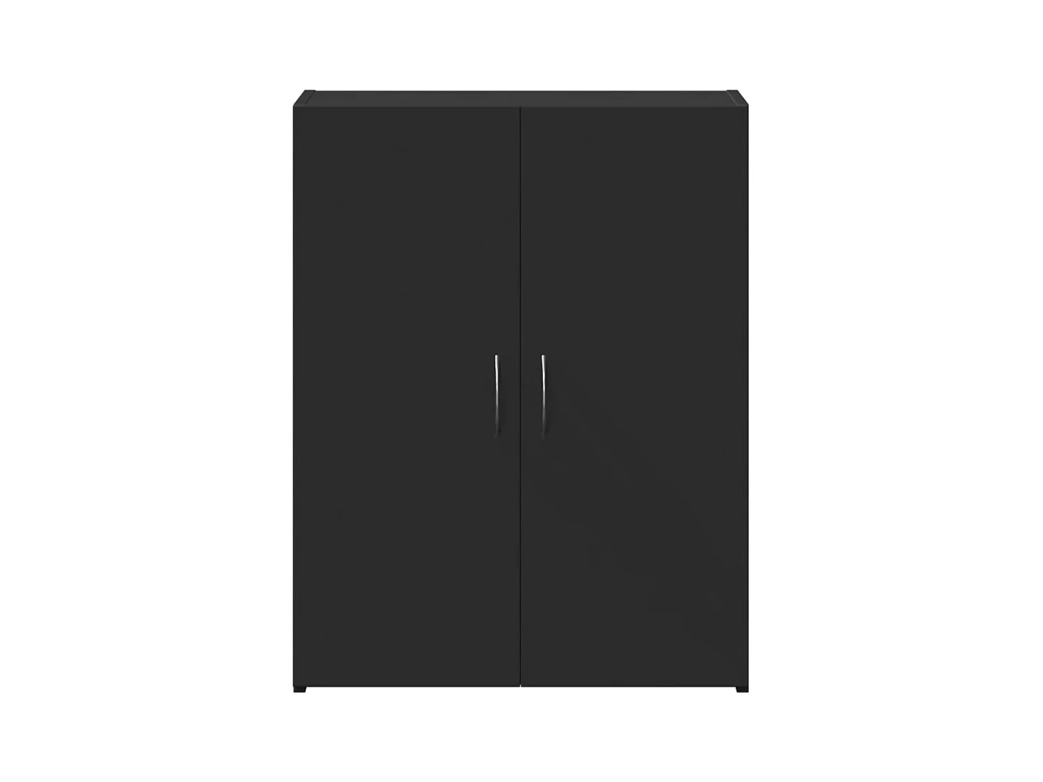 Archivador negro 60x32x77,5 cm madera de ingeniería