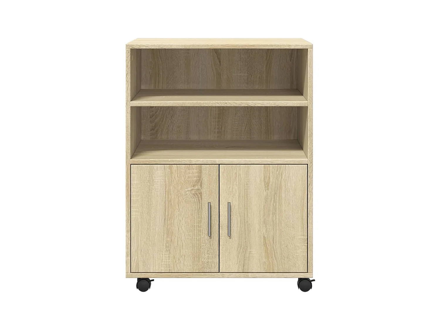Rollschrank aus Sonoma-Eiche, 60 x 48 x 81 cm, Holzwerkstoff