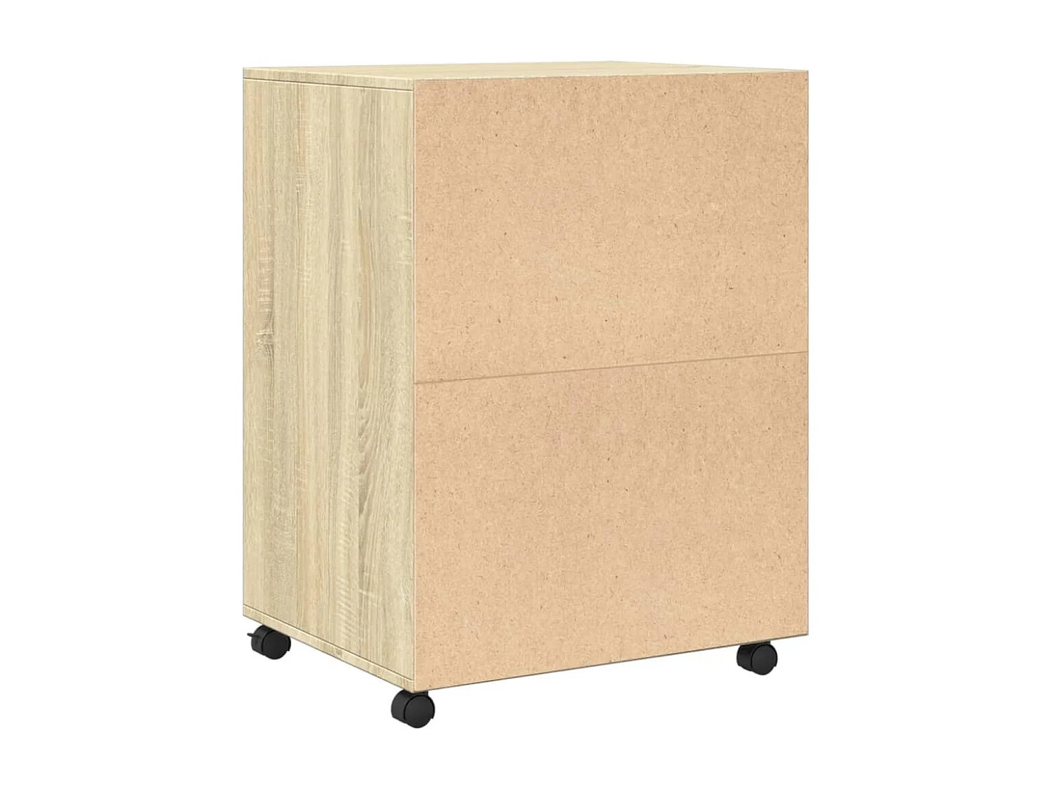 Armario con ruedas de roble Sonoma 60x48x81 cm madera de ingeniería