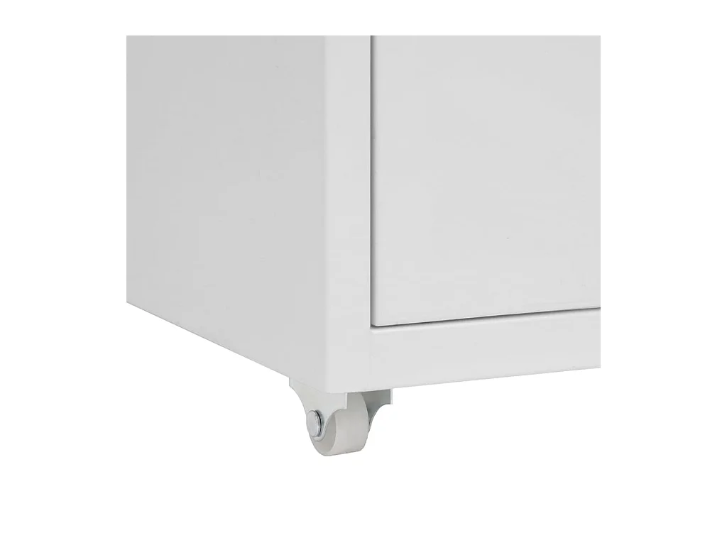 Grijze mobiele archiefkast 28x41x69 cm metaal