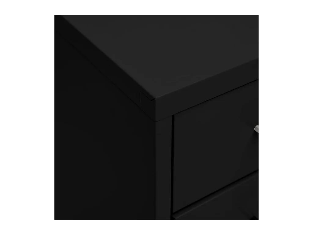 Archivador Móvil Negro 28x41x109 cm Metal