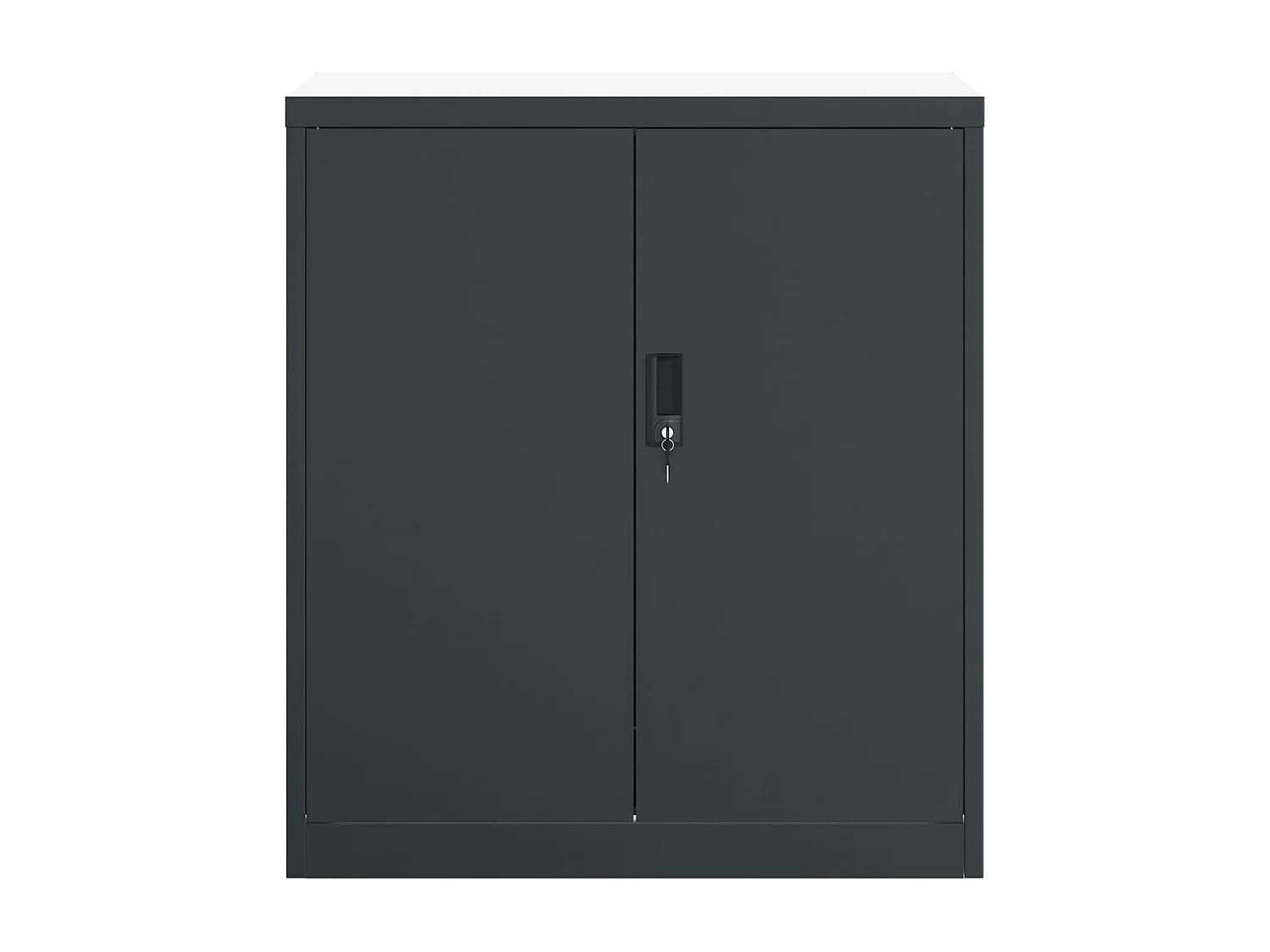 Mobiletto portadocumenti antracite 79x40x90 cm in acciaio