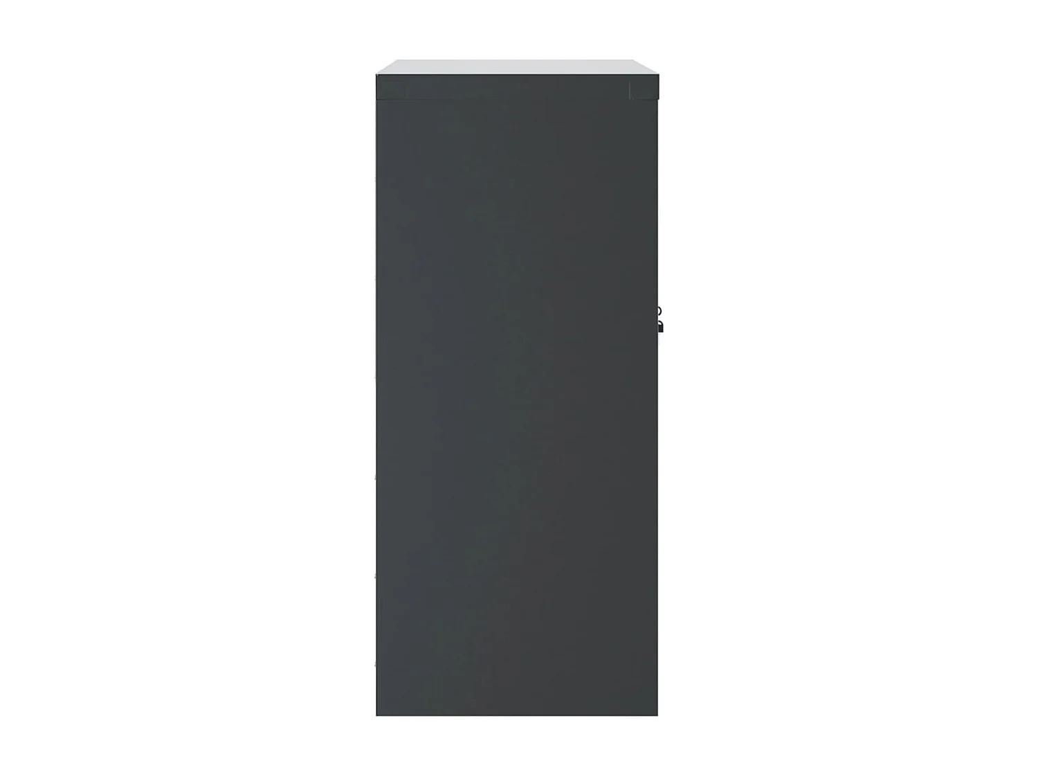 Mobiletto portadocumenti antracite 79x40x90 cm in acciaio