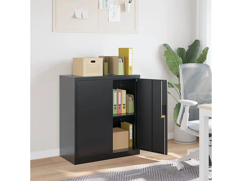 Archivador antracita 79x40x90 cm acero