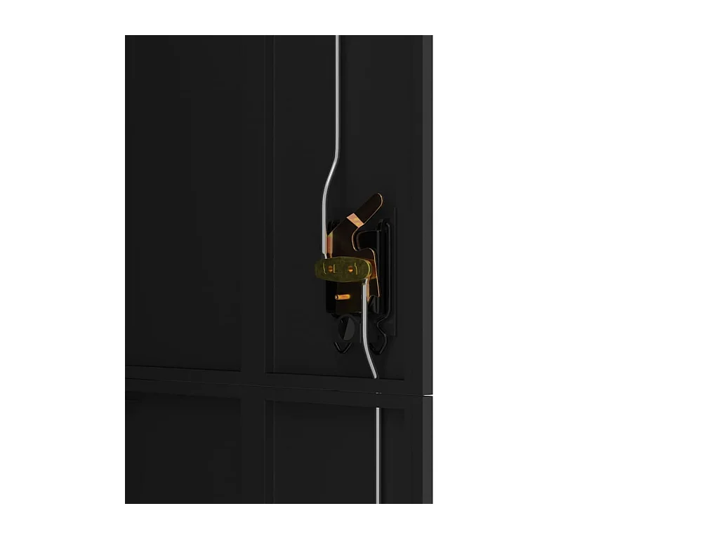 Classeur noir 90x40x180 cm acier