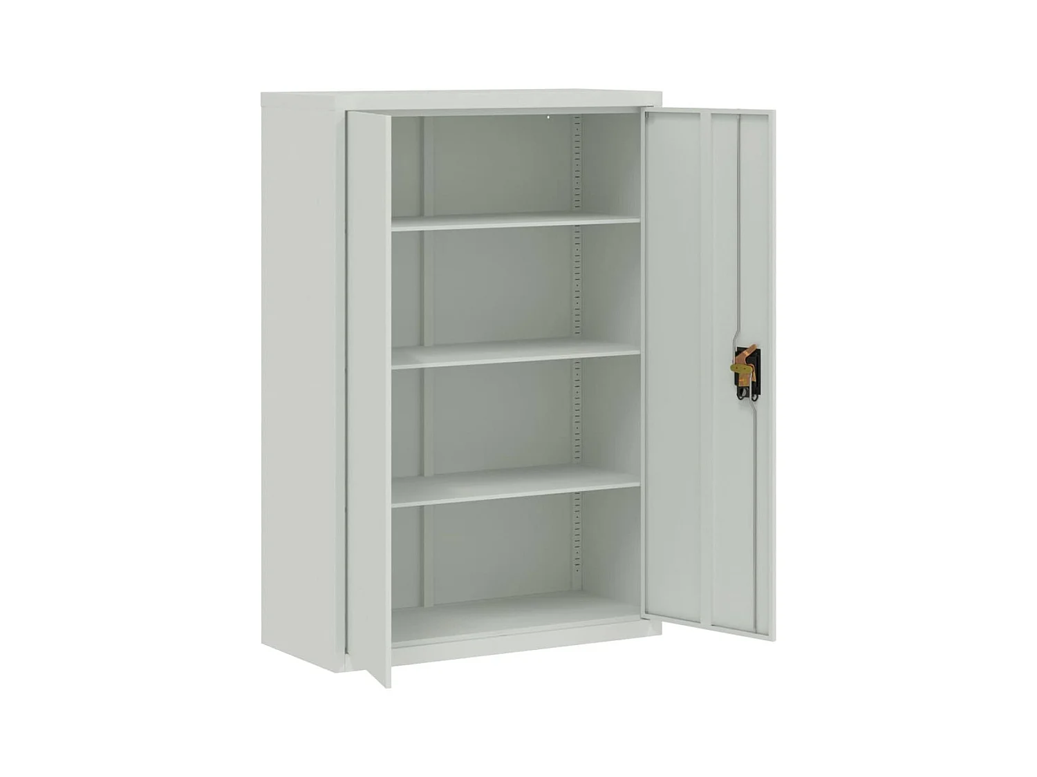 Kantoorkast 90x40x140 cm Grijs Staal