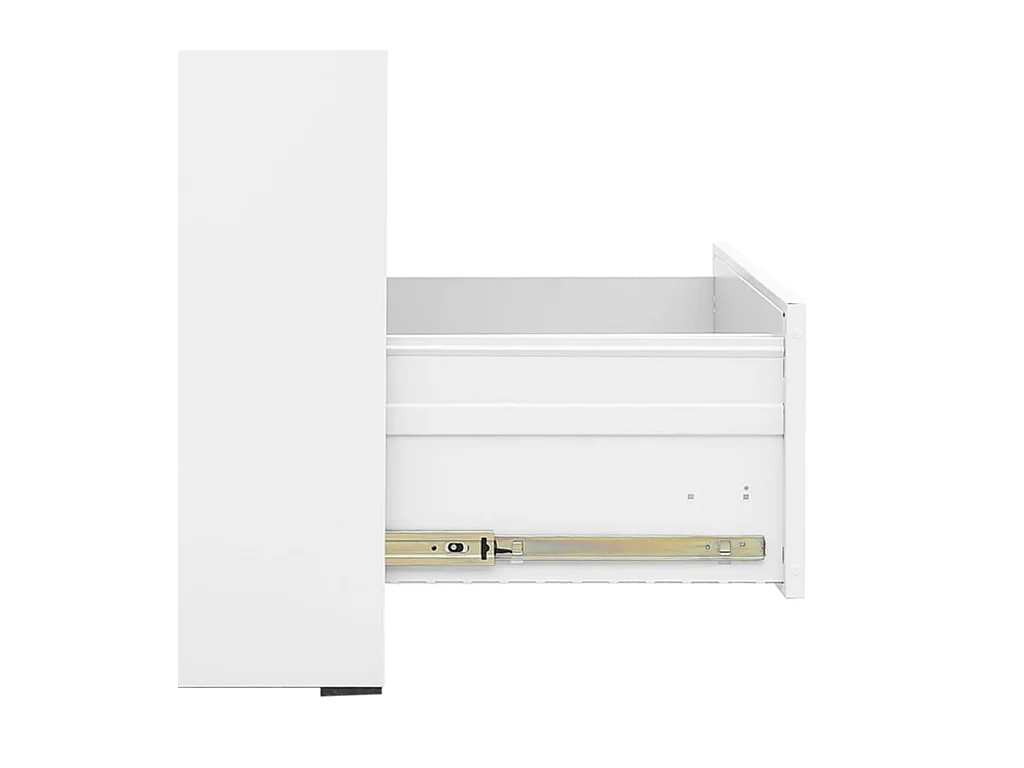 Witte archiefkast 46x62x133 cm staal