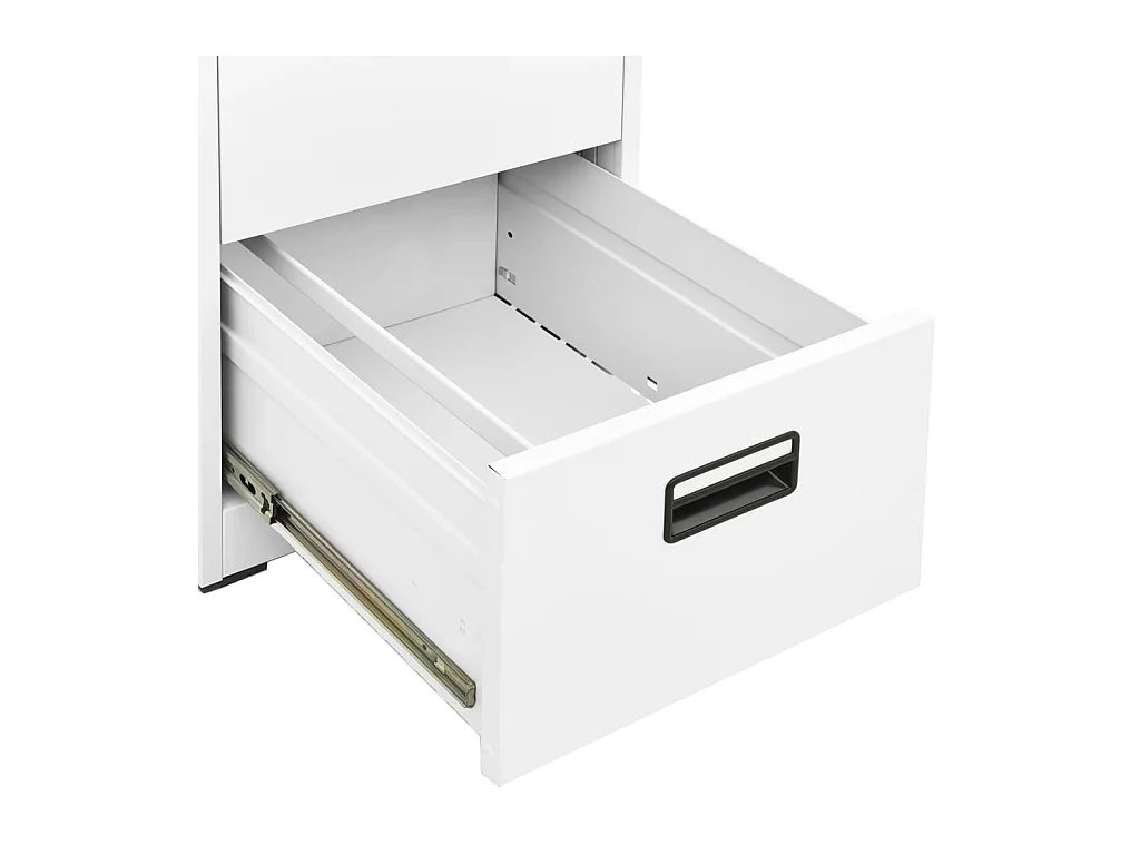 Witte archiefkast 46x62x133 cm staal