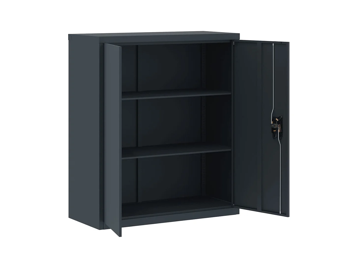 Archivador antracita 90x40x105 cm acero