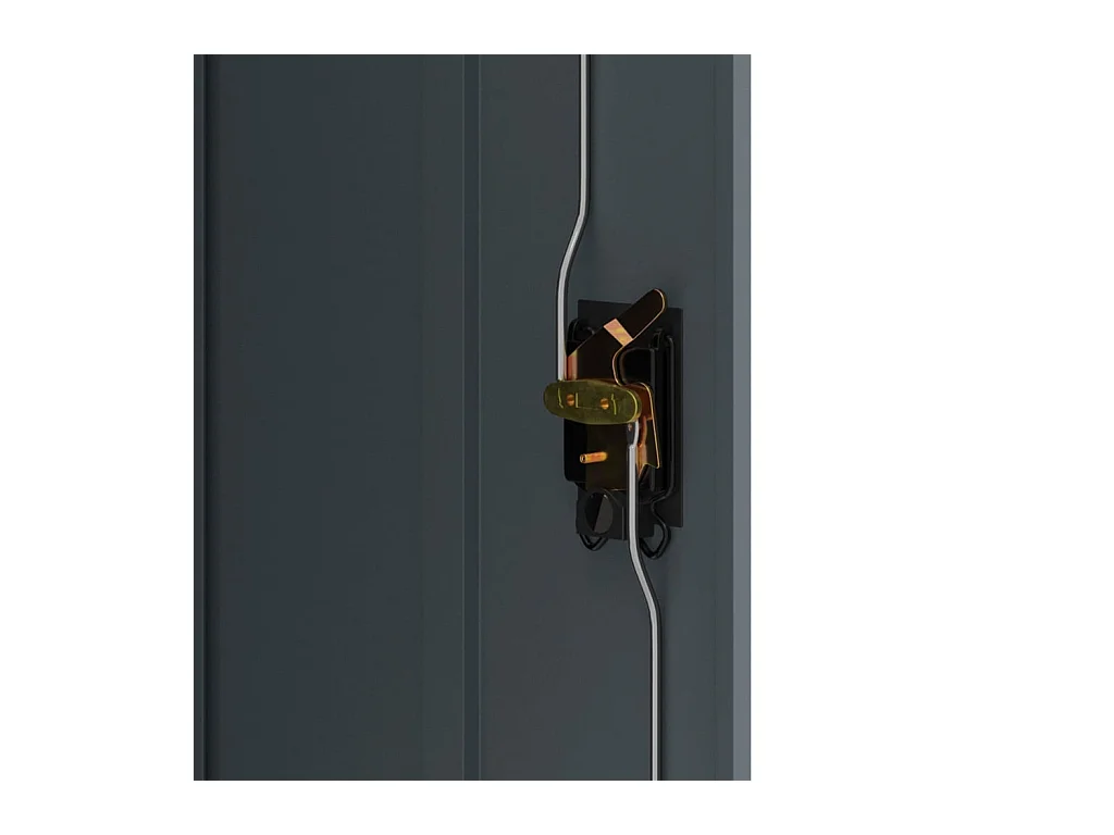 Archivador antracita 90x40x105 cm acero