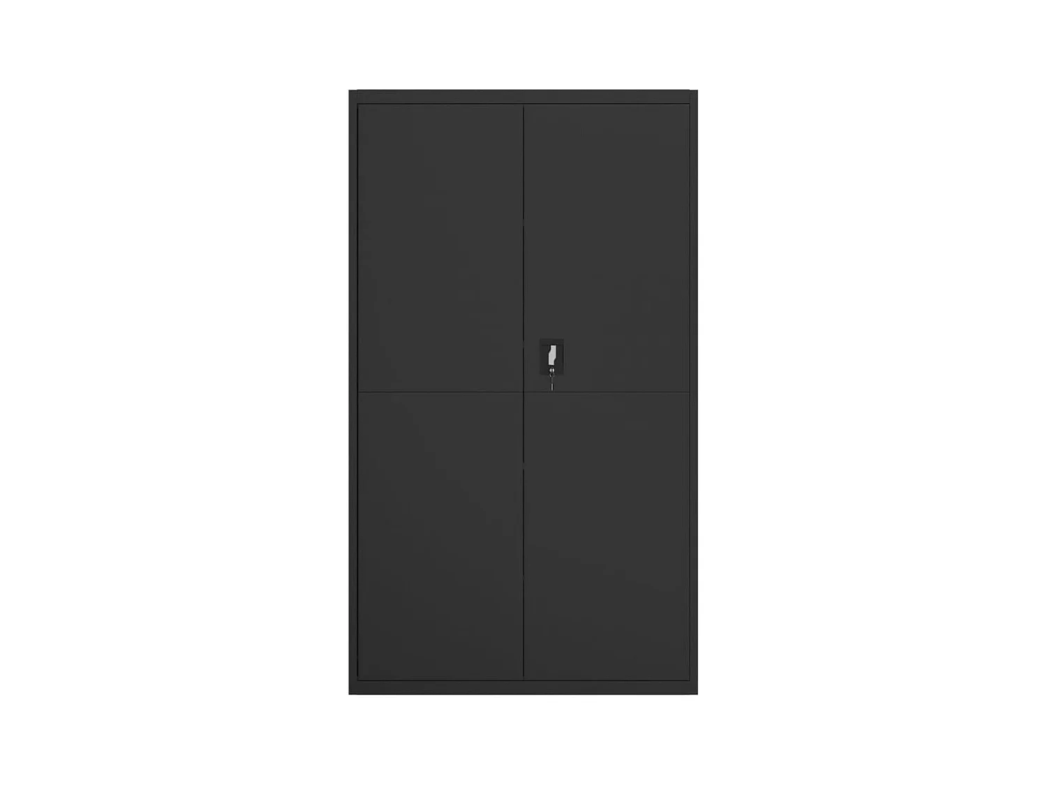 Archivador negro 105x40x180 cm acero