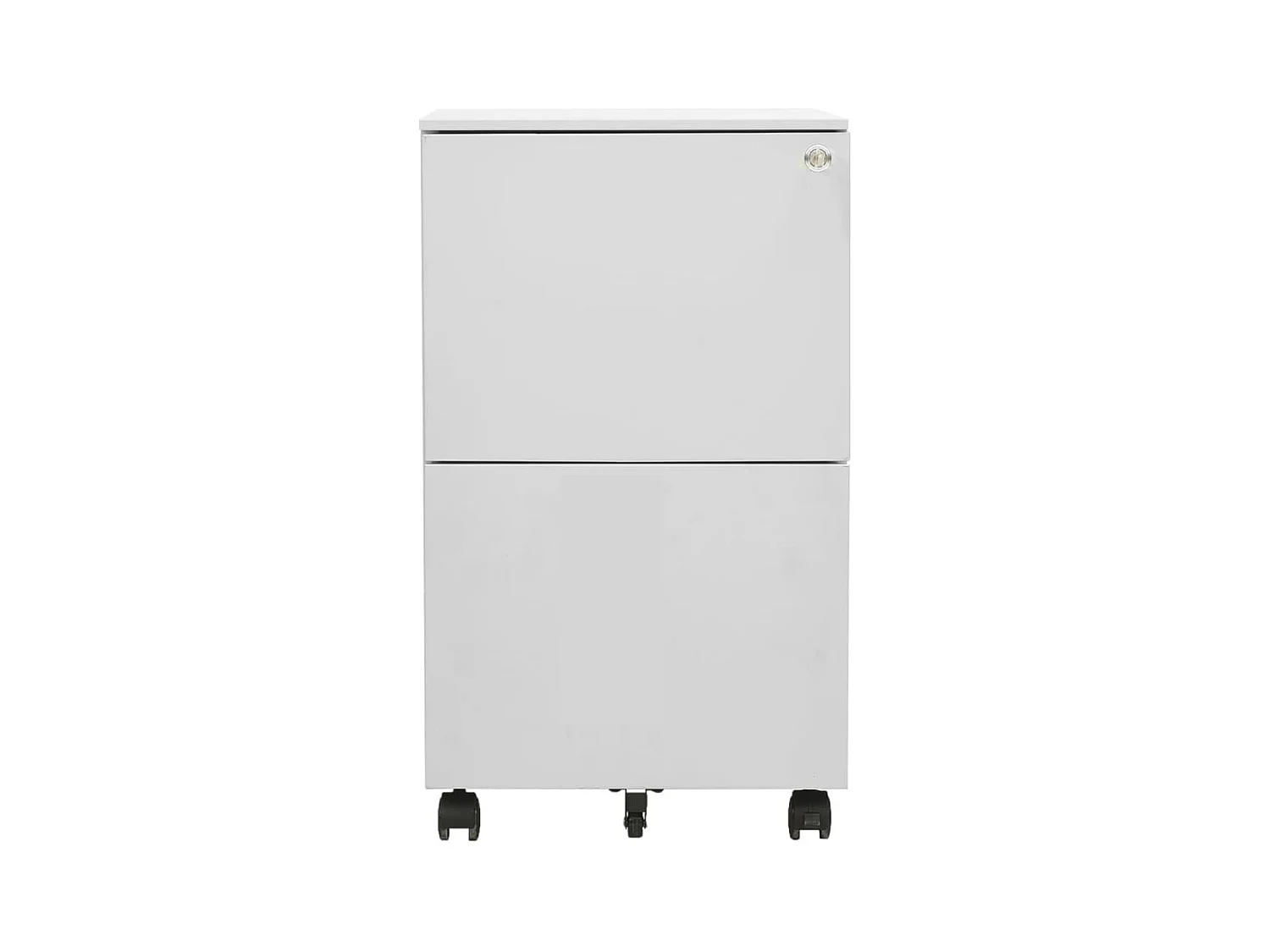 Mobiele archiefkast Lichtgrijs 39x45x67 cm Staal
