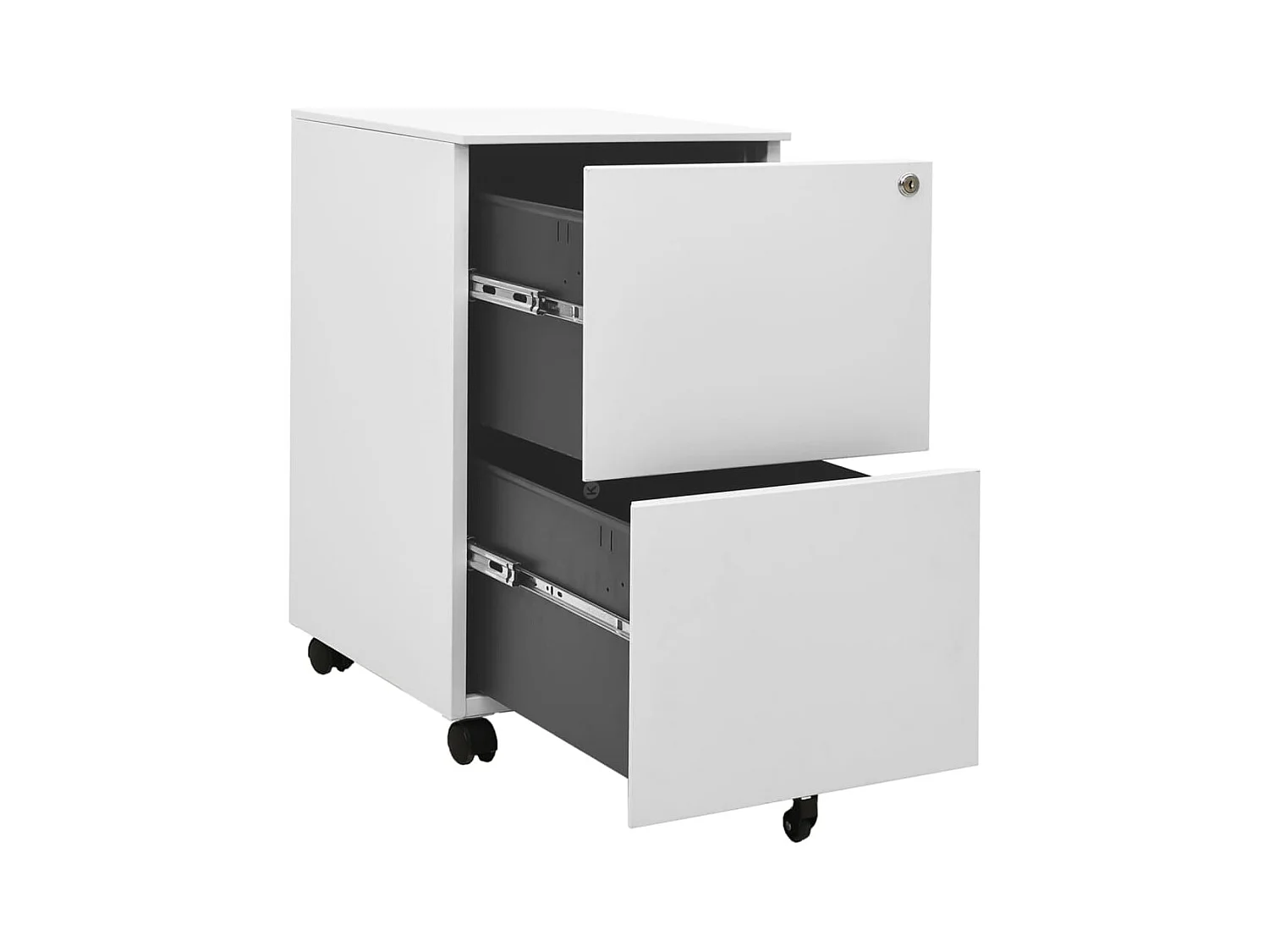 Mobiele archiefkast Lichtgrijs 39x45x67 cm Staal