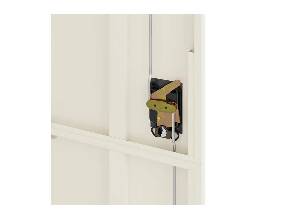 Archivador blanco 90x40x200 cm acero