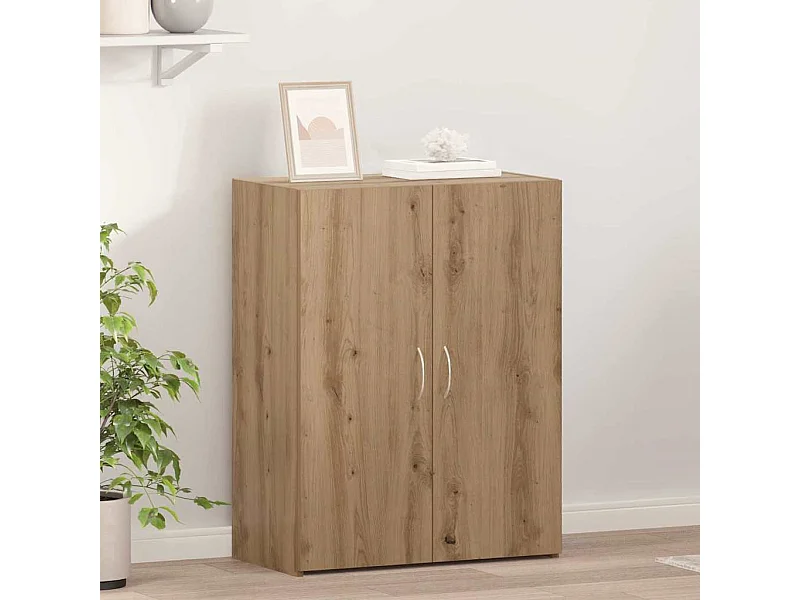 Cabinet de Bureau avec étagère chêne artisanal 60 x 32 x 77.5