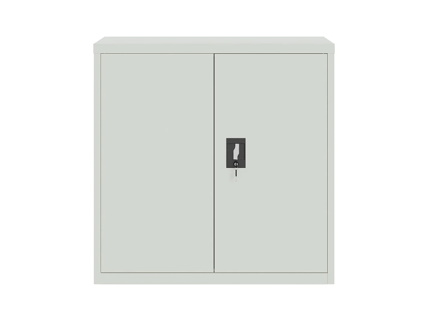 Kantoorkast met 2 deuren Grijs 90 cm Staal