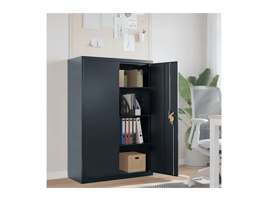 Classeur anthracite 90x40x140 cm acier