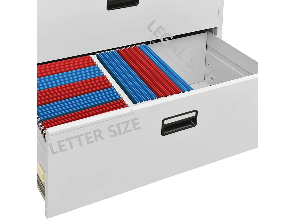 Archivador Gris Claro 90x46x164 cm Acero