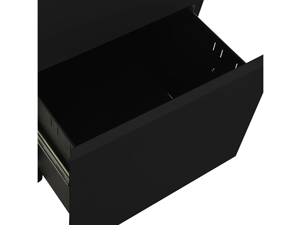 Mobile archivio mobile nero 39x45x67 cm Acciaio