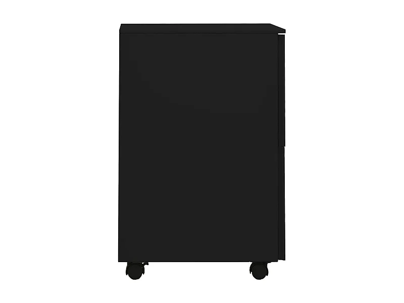 Mobile archivio mobile nero 39x45x67 cm Acciaio