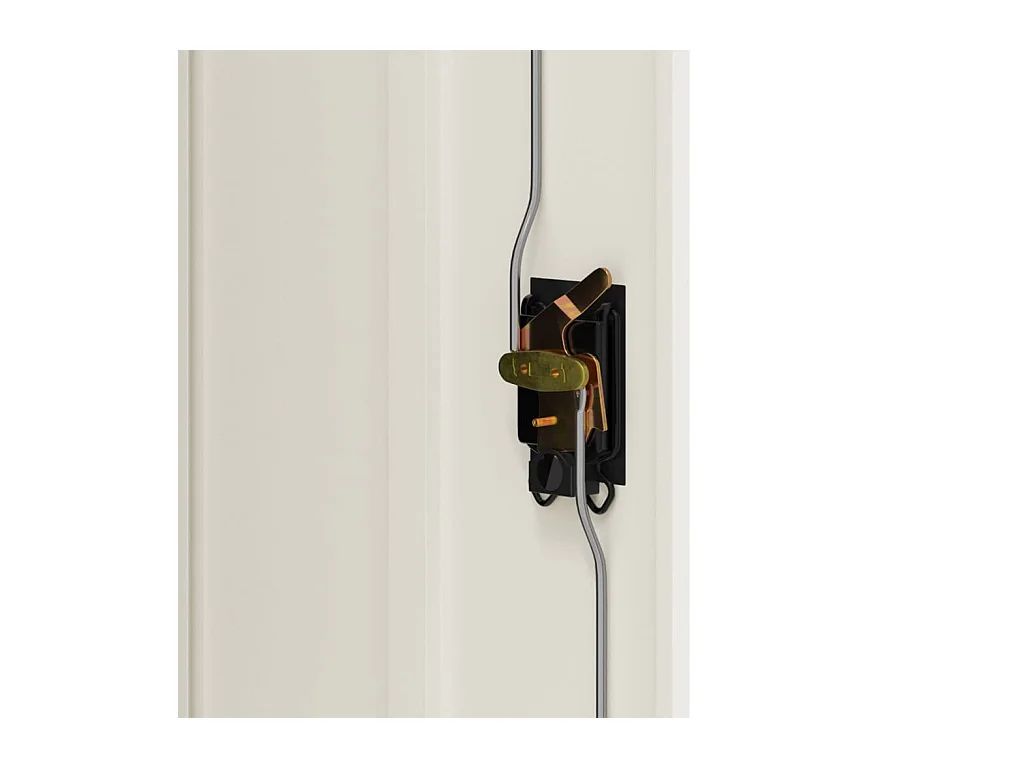 Classeur blanc 90x40x105 cm acier