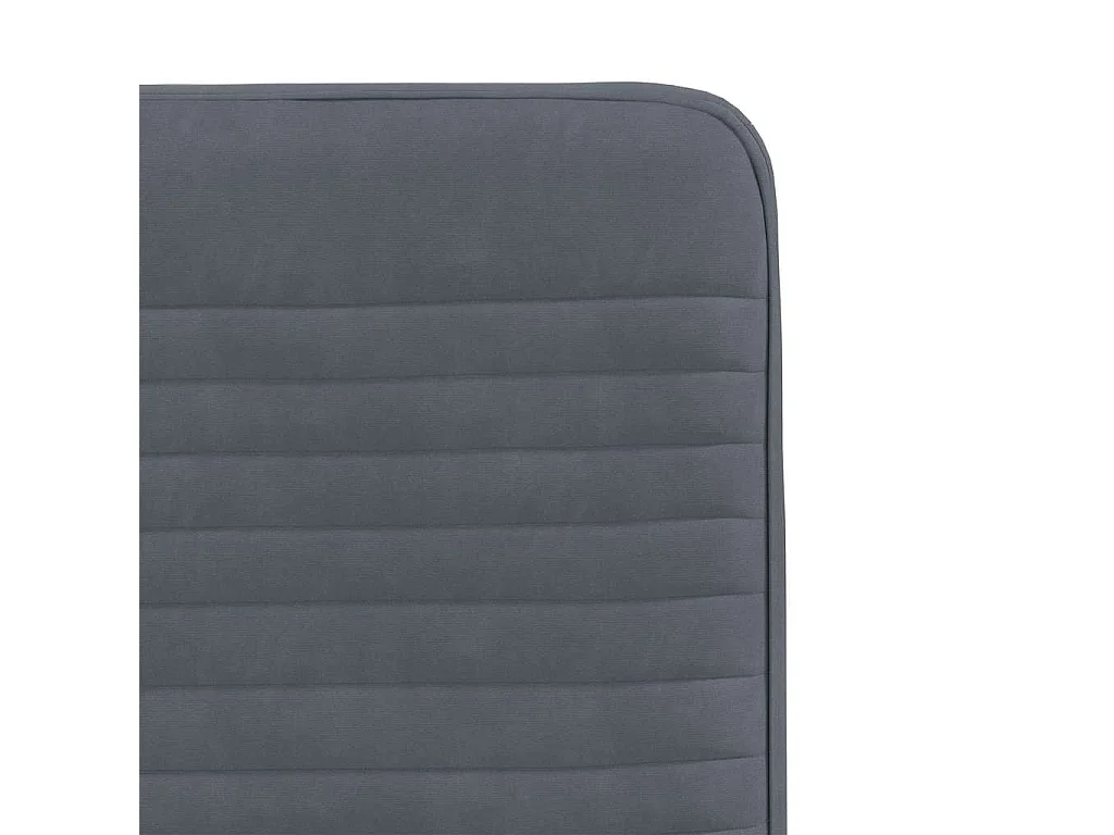 Chaises à manger lot de 6 gris foncé velours