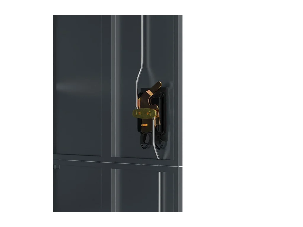 Classeur anthracite 90x40x180 cm Acier