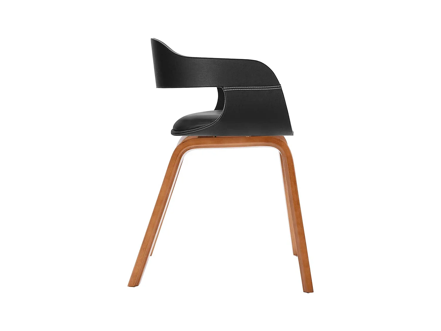 Chaise à manger Bois courbé et similicuir