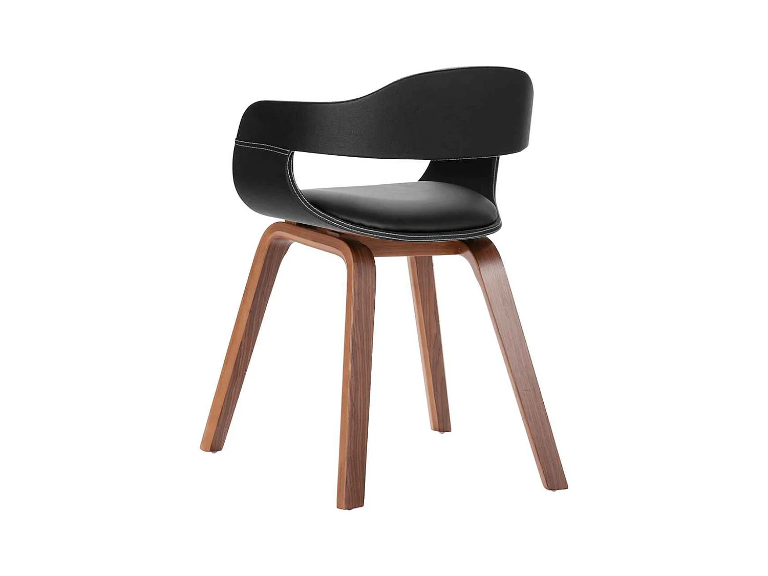 Chaise à manger Bois courbé et similicuir