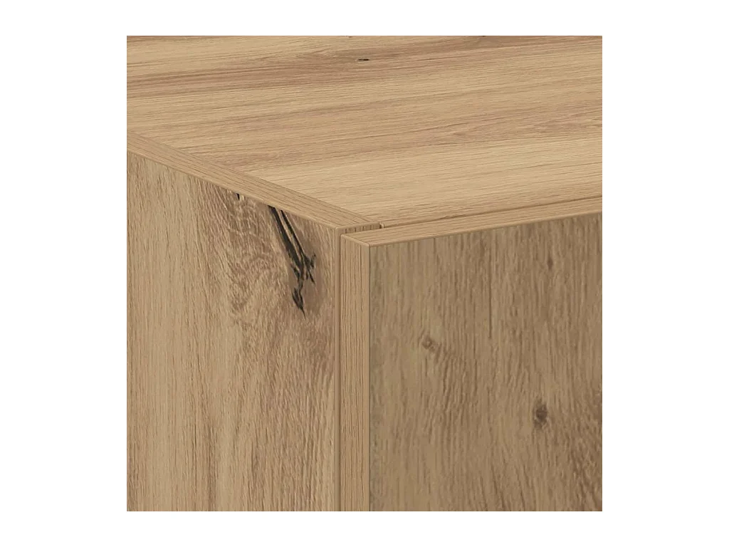 Cabinet de Bureau 2 pcs chêne artisanal 60 x 32 x 153