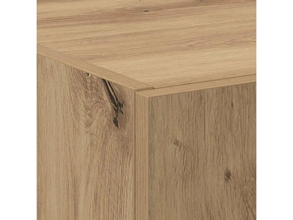 Cabinet de Bureau 2 pcs chêne artisanal 60 x 32 x 153