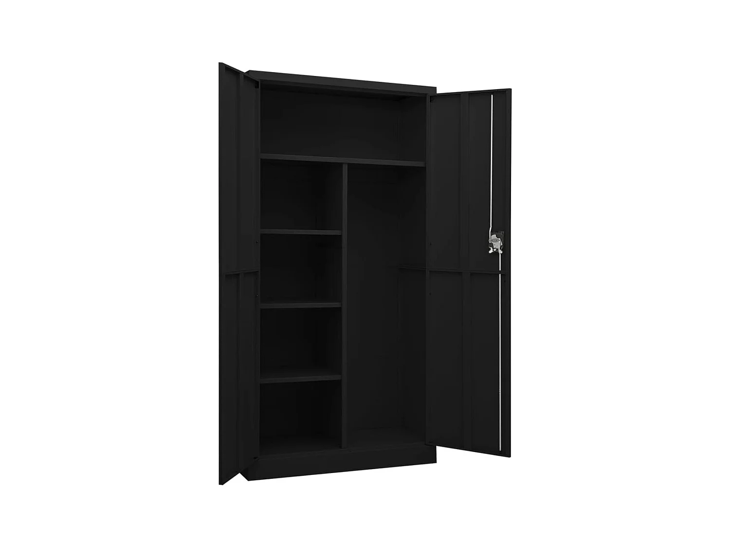 Armario Taquilla Negro 90x40x180 cm Acero