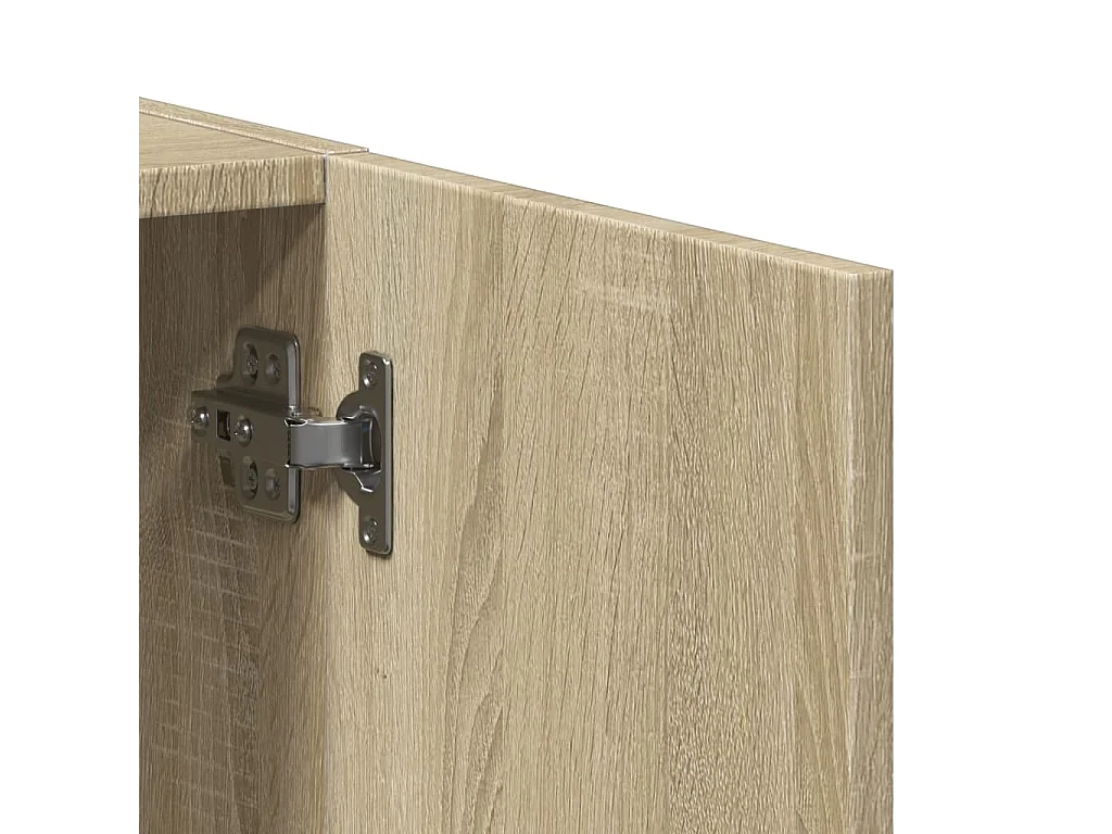 Armoire de classement chêne sonoma 60x32x115 cm bois ingénierie