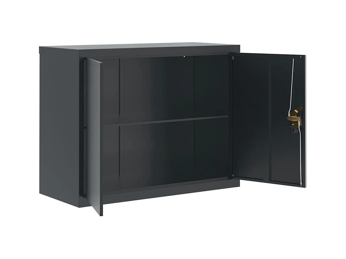 Archivador antracita 90x40x70 cm acero
