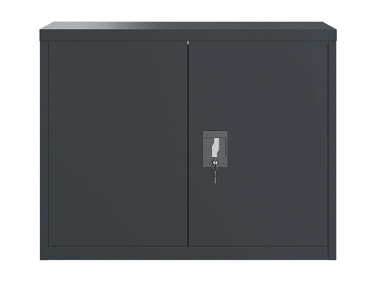 Mobiletto portadocumenti antracite 90x40x70 cm in acciaio