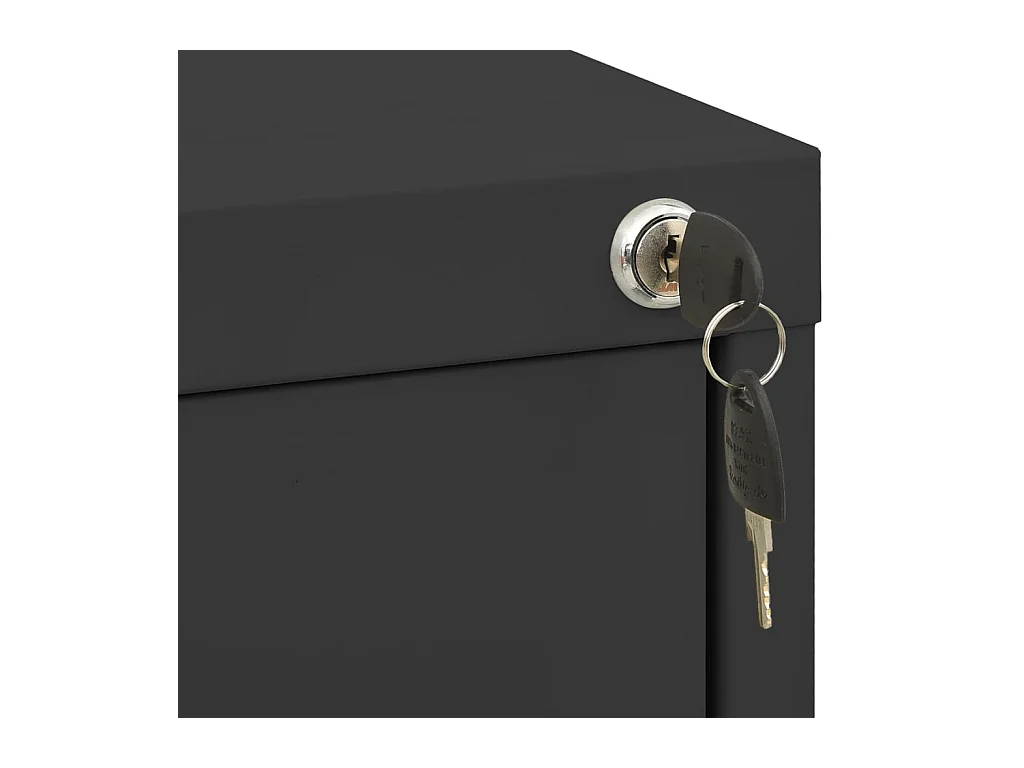 Antraciet archiefkast 46x62x102,5 cm staal