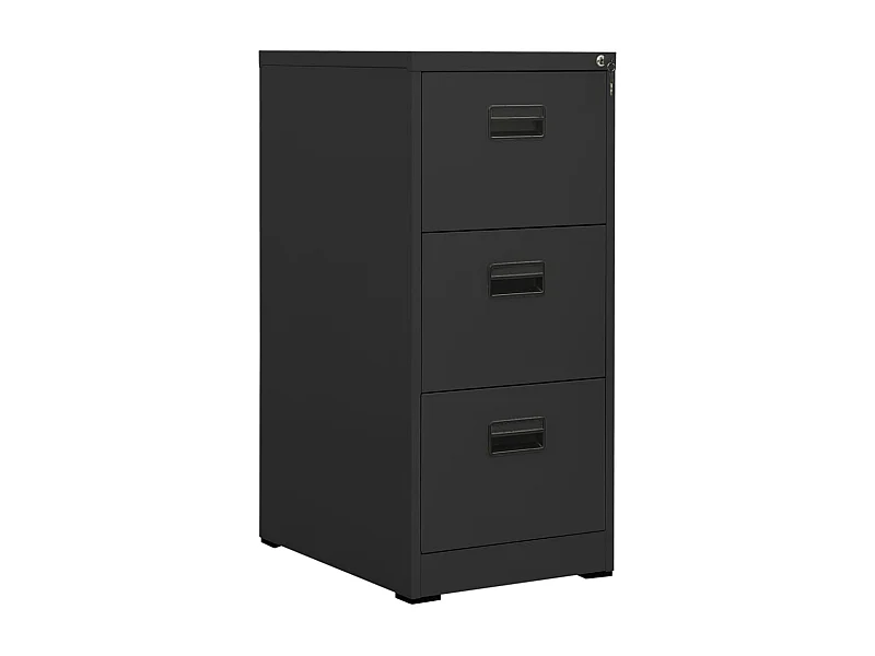 Mobiletto portadocumenti antracite 46x62x102,5 cm in acciaio