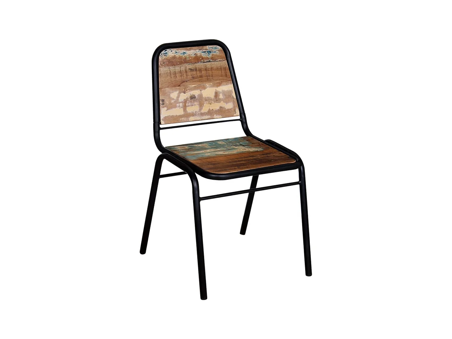 Chaises à manger lot de 4 bois de récupération solide