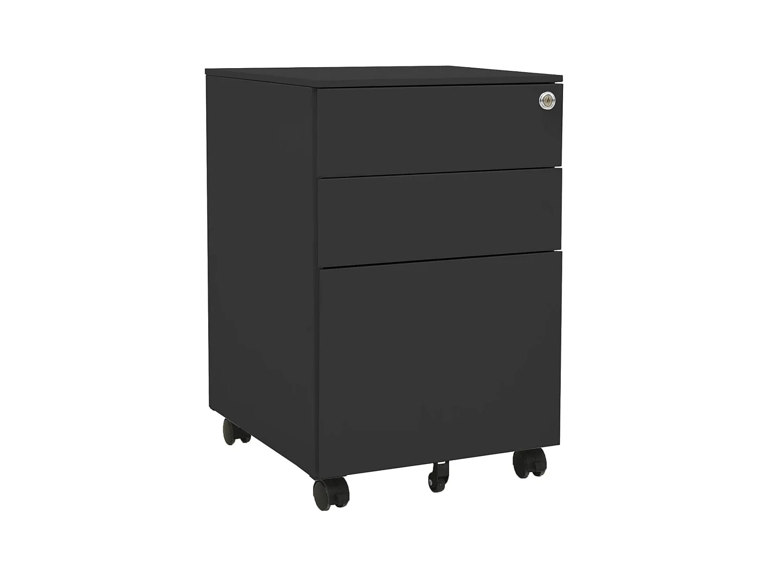 Antraciet Mobiele Archiefkast 39x45x60 cm Staal