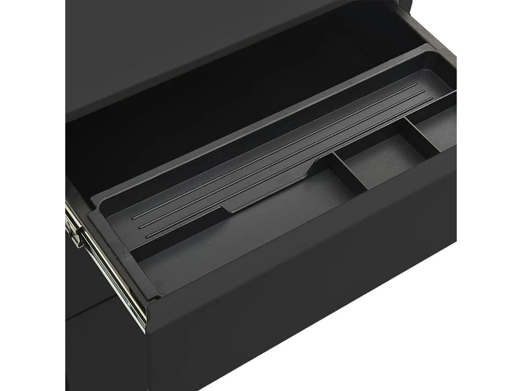 Mobile archivio mobile antracite 39x45x60 cm acciaio