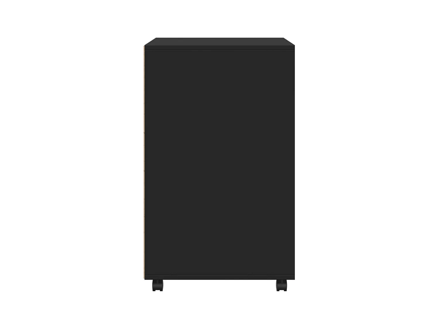 Armario rodante negro 60x48x81 cm madera de ingeniería