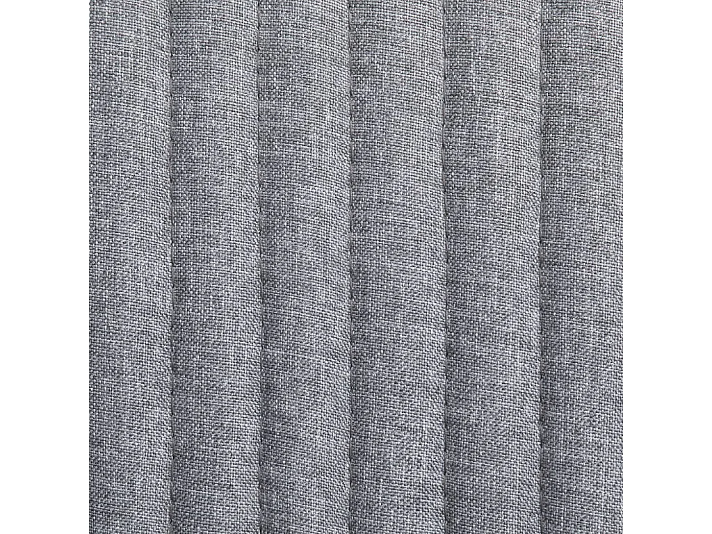 Chaises à manger lot de 2 gris clair tissu