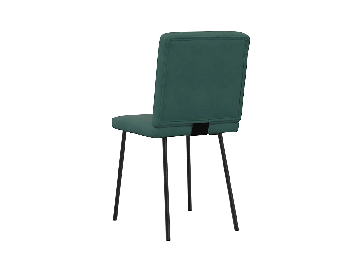 Eetkamerstoelen set van 4 Donkergroen Fluweel