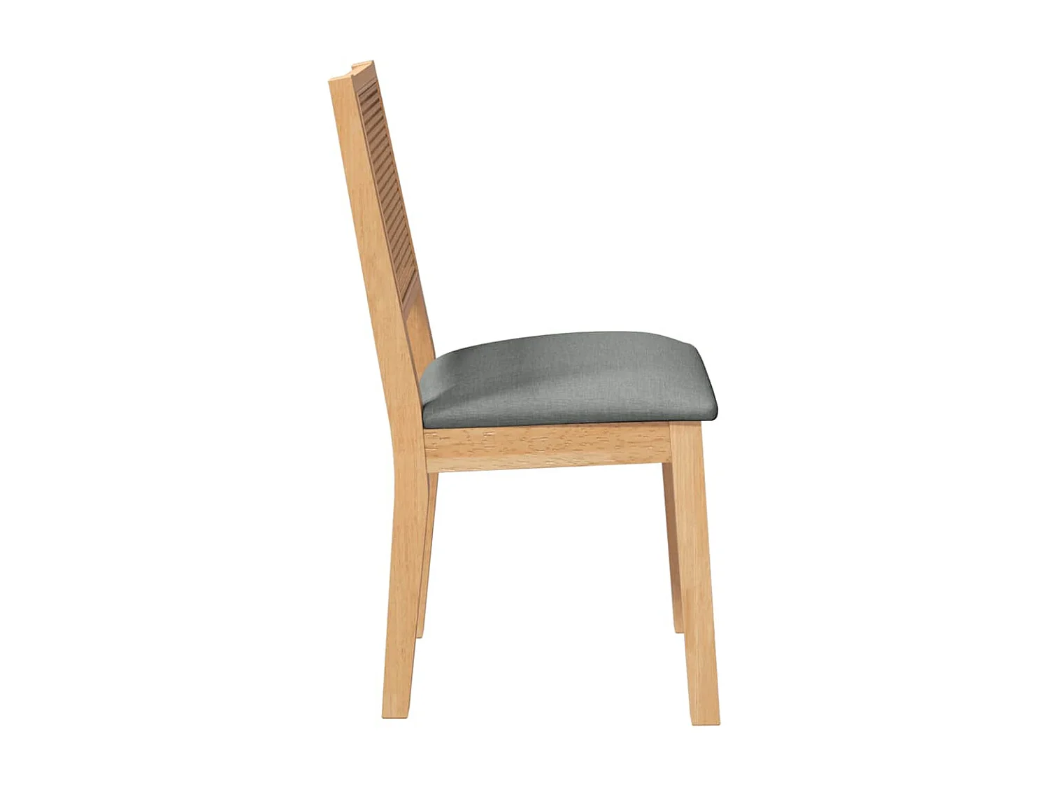 Chaises à manger coussins 2 pcs bois massif caoutchouc