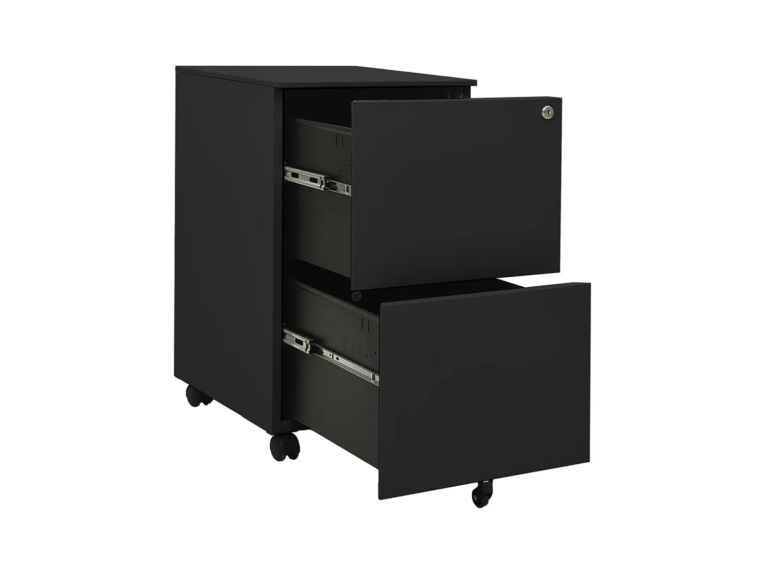 Archivador móvil Antracita 39x45x67 cm Acero