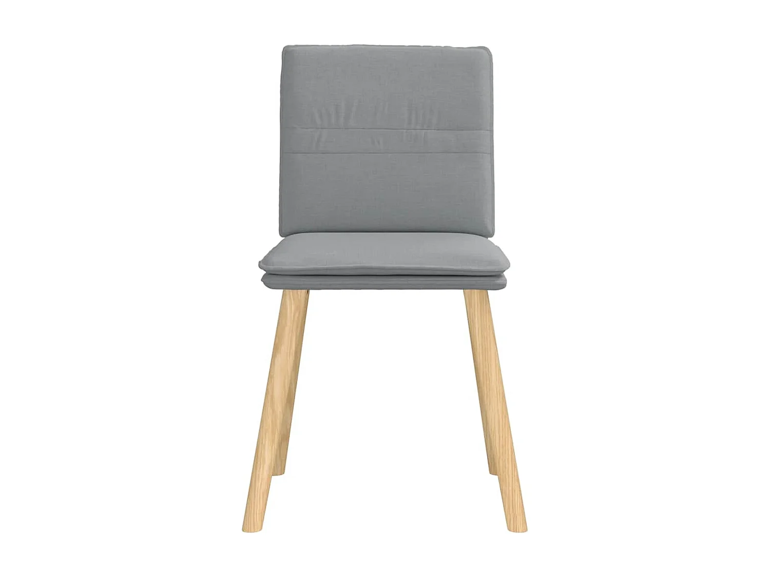 Chaises à manger lot de 4 gris clair tissu