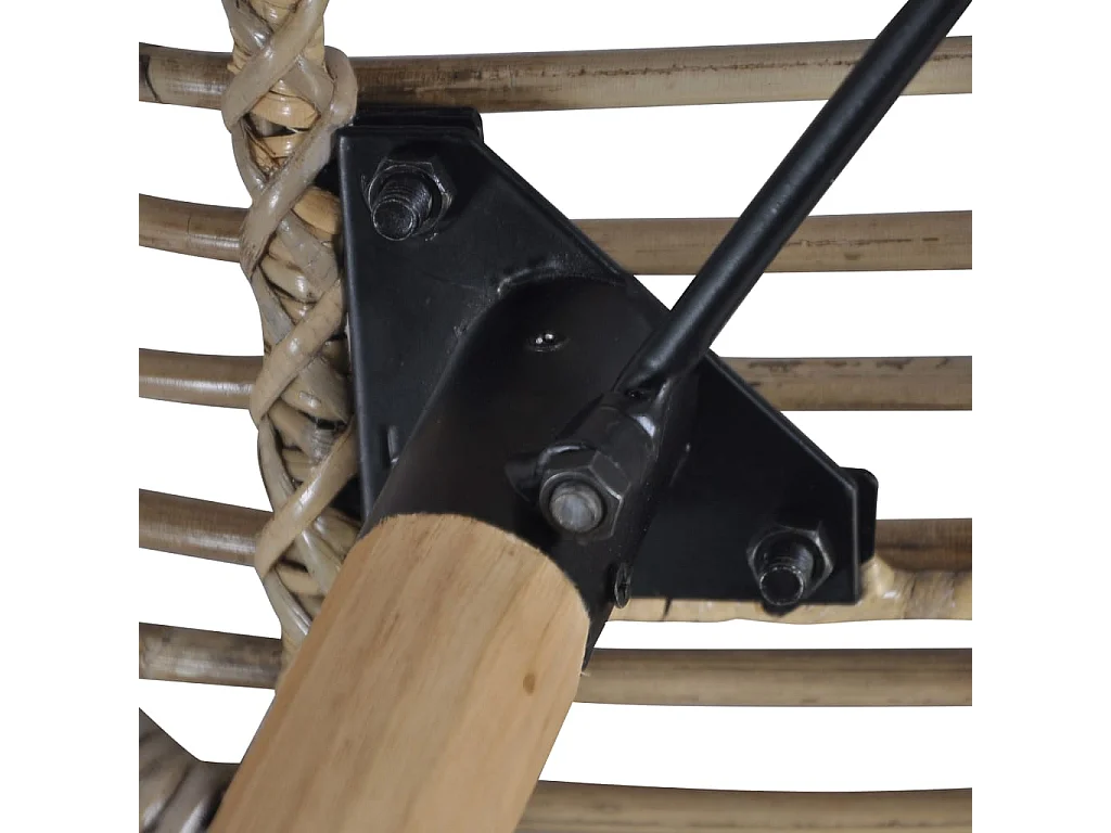 Eetkamerstoelen set van 6 bruin natuurlijk rotan